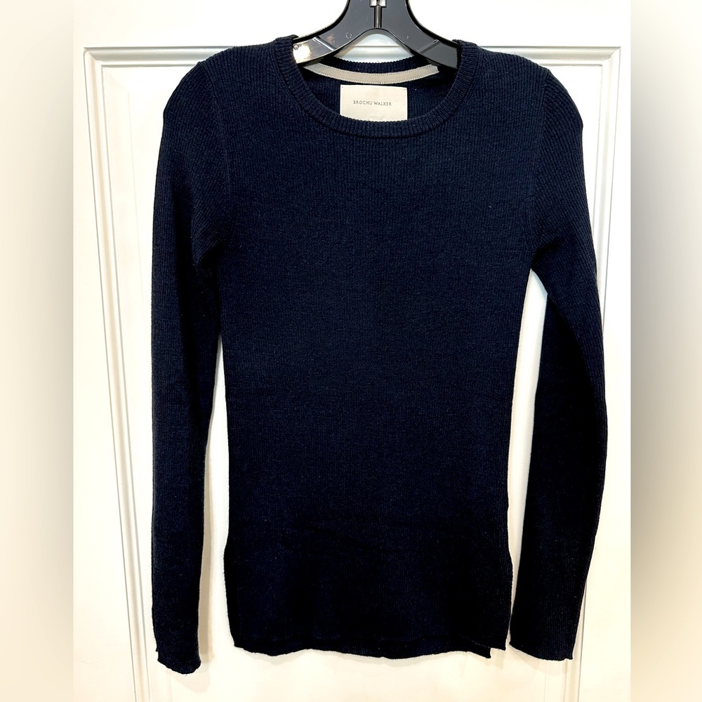 Brochu Walker wool blend ribbed sweater - Picture 2 of 5